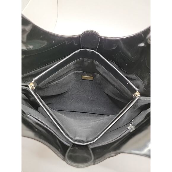 JUDITH LEIBER 80s Vtg ShoulderBag Leather Patchwork Brown Black Gold Accent RARE - Picture 12 of 16